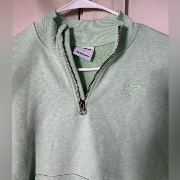 Gymshark | Mint Quarter-Zip Sweatshirt - Picture 2 of 3